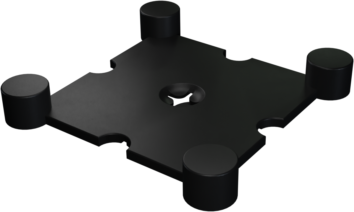 Flow Fitness Hoekprofiel Rubberen Tegel Met Waterdichte SBR-Laag - 20 x 20 x 2 cm - Tweedekans