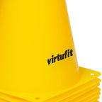 VirtuFit Pionnen Set - 23 cm - 12 Stuks - Geel - Tweedekans