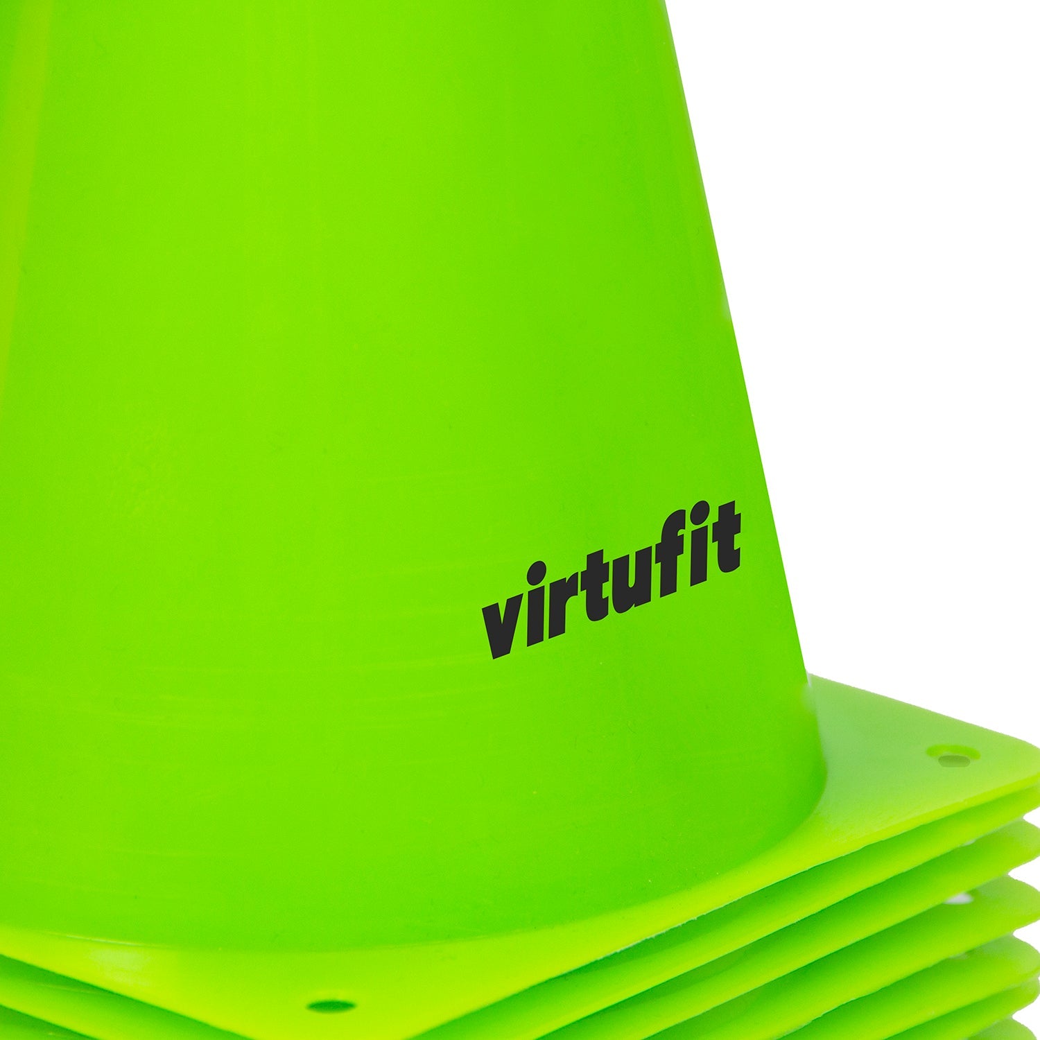 VirtuFit Pionnen Set - 23 cm - 12 Stuks - Groen - Tweedekans
