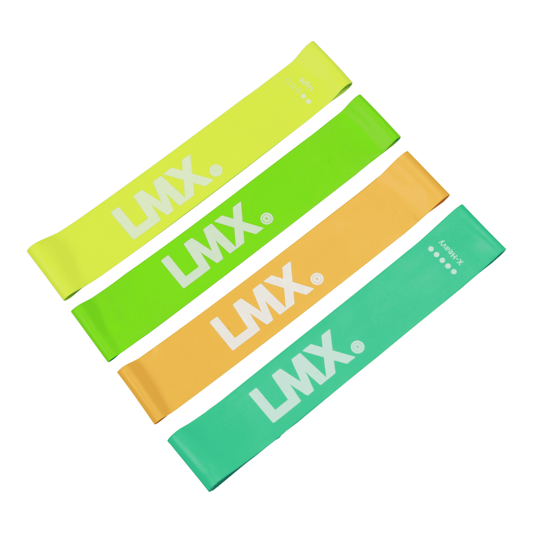 Lifemaxx LMX Mini Weerstandsband - Medium - Oranje - 10 stuks