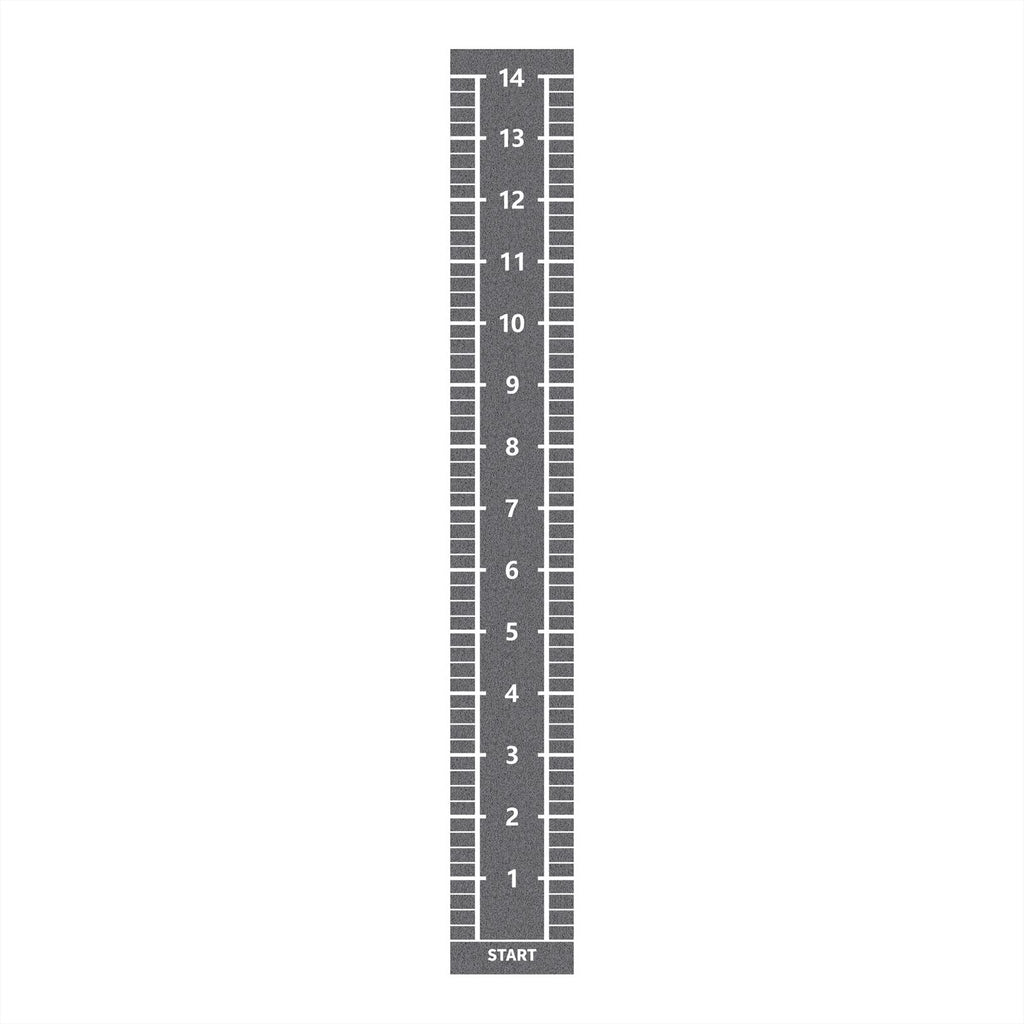 Lifemaxx Sprinttrack - Kunstgras - 2 x 15 m - Grijs