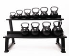 Muscle Power Rubberen Kettlebell - Zwart - 20 kg