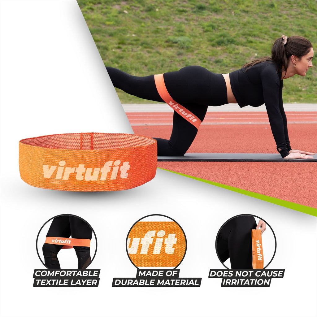 VirtuFit Mini Weerstandsband - Katoen - Oranje - Licht - Tweedekans