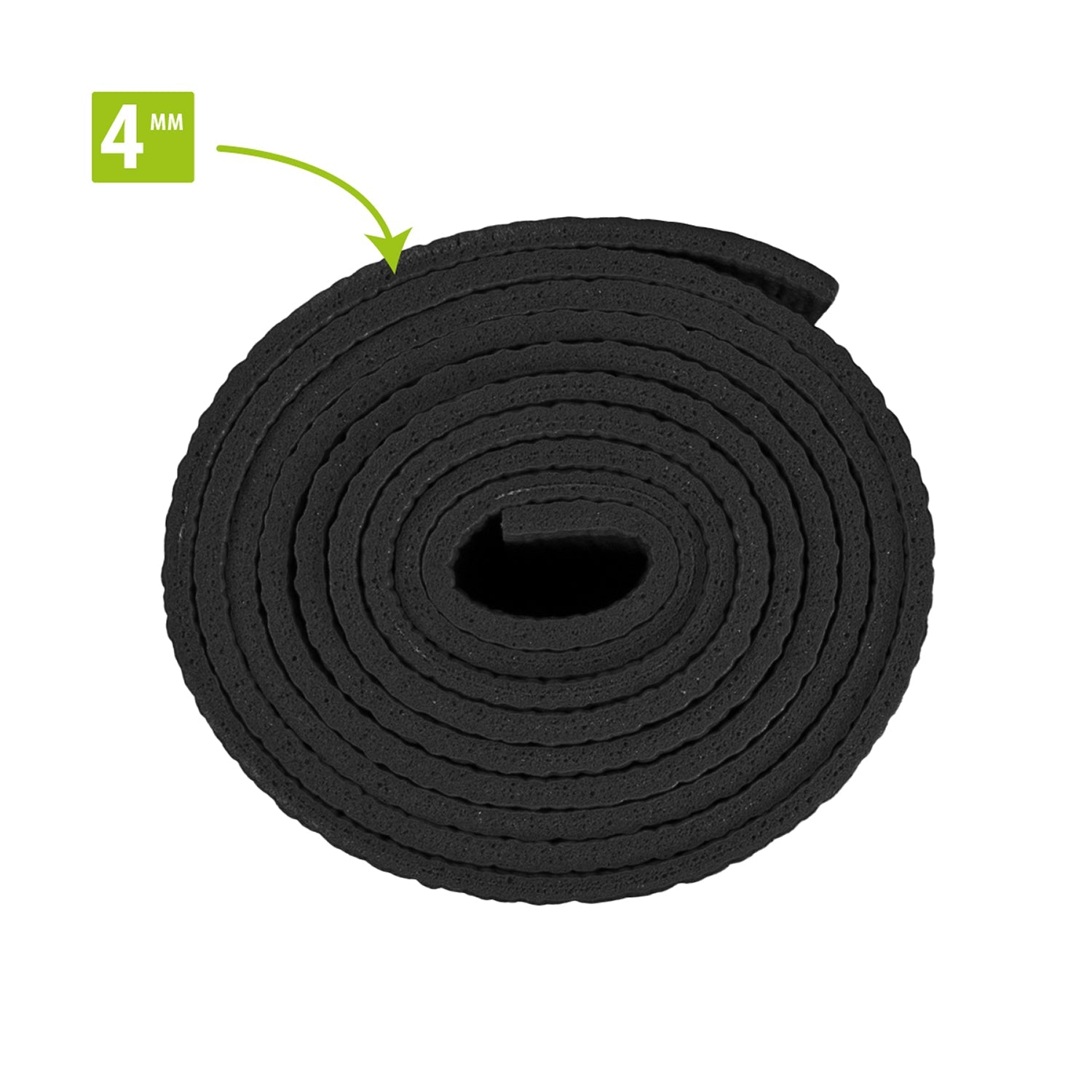 VirtuFit Premium Yogamat - 183 x 61 x 0,4 cm - Onyx Black - Tweedekans