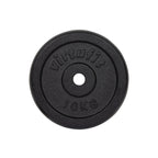 VirtuFit Gietijzeren Halterschijf - Halter gewicht - 30 mm - 15 kg - Zwart - Tweedekans