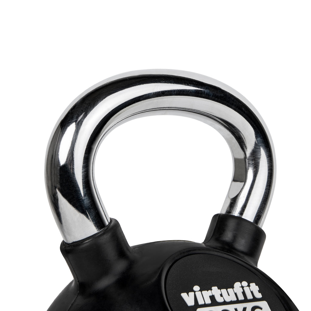 VirtuFit Kettlebell - Rubber/Chroom - 4 kg - Tweedekans