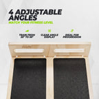 VirtuFit Slant Board - 4 standen - Hout - Tweedekans