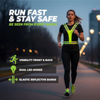 VirtuFit Reflecterend Veiligheidsvest met LED - Hardloopverlichting - Set van 2