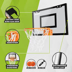 VirtuFit Pro Mini Basketbalbord met 2 Ballen en Pomp - Zwart - Tweedekans