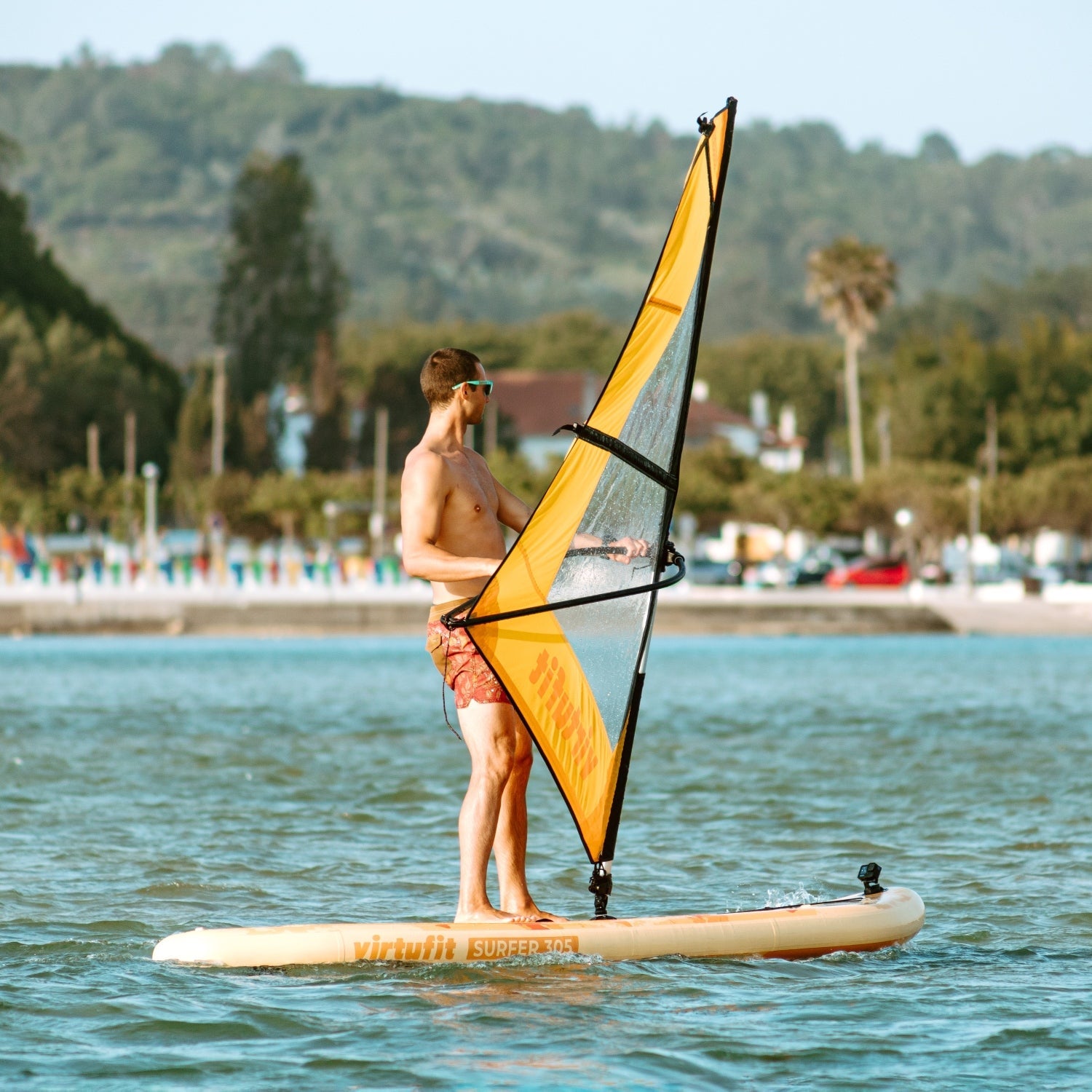 Virtufit Supboard Surfer 305 - Zwart - Inclusief Windzeil en accessoires - Tweedekans