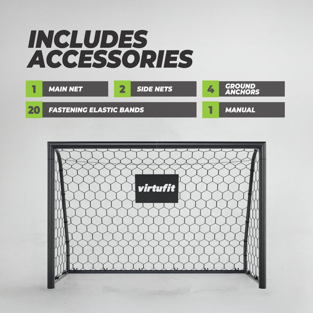 VirtuFit Voetbaldoel Premium - Heavy Duty Voetbal Goal - 120 x 80 x 60 - Tweedekans