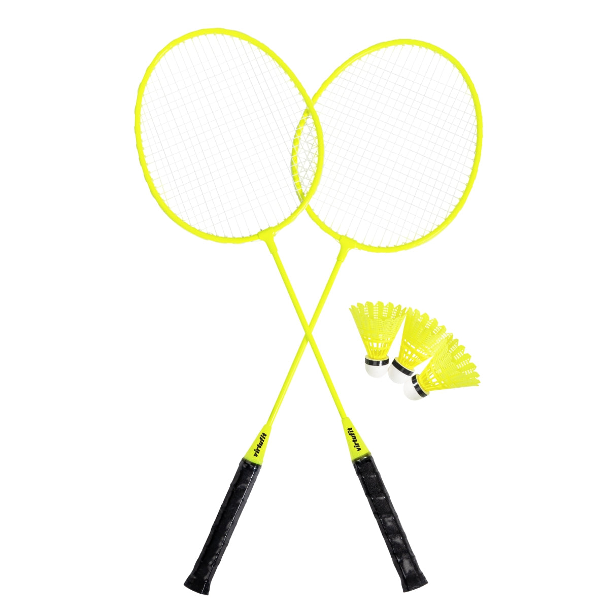 VirtuFit Badminton Set - 2 Rackets - 3 shuttles - Inclusief draagtas - Tweedekans
