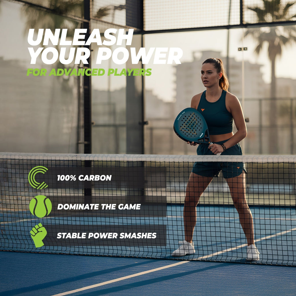 VirtuFit Fusion Pro Padel Racket - Deep Teal - Tweedekans