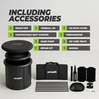 VirtuFit IJsbad XXL - 375 Liter - Antraciet - Inclusief accessoires - Tweedekans