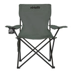 VirtuFit Opvouwbare Camping Stoel - Strandstoel - Grijs - Tweedekans