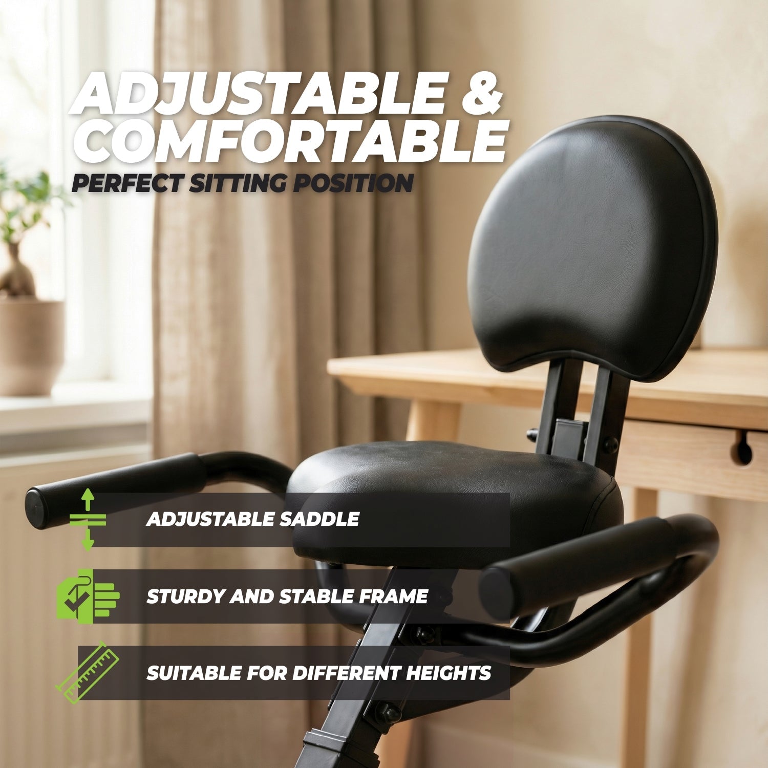 VirtuFit DB100 Opvouwbare Deskbike - Showroommodel - Detail