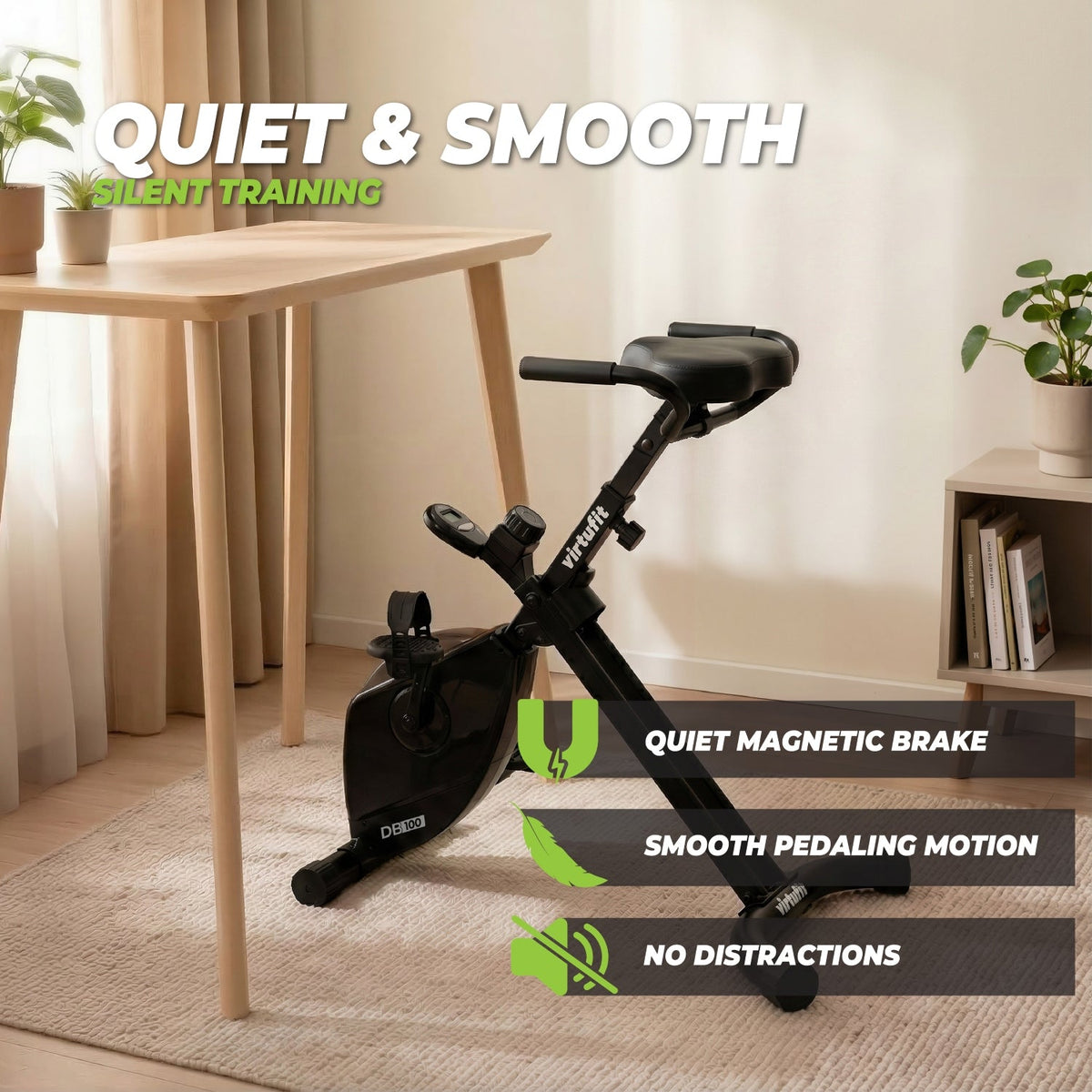 VirtuFit DB100 Opvouwbare Deskbike - Showroommodel - In gebruik