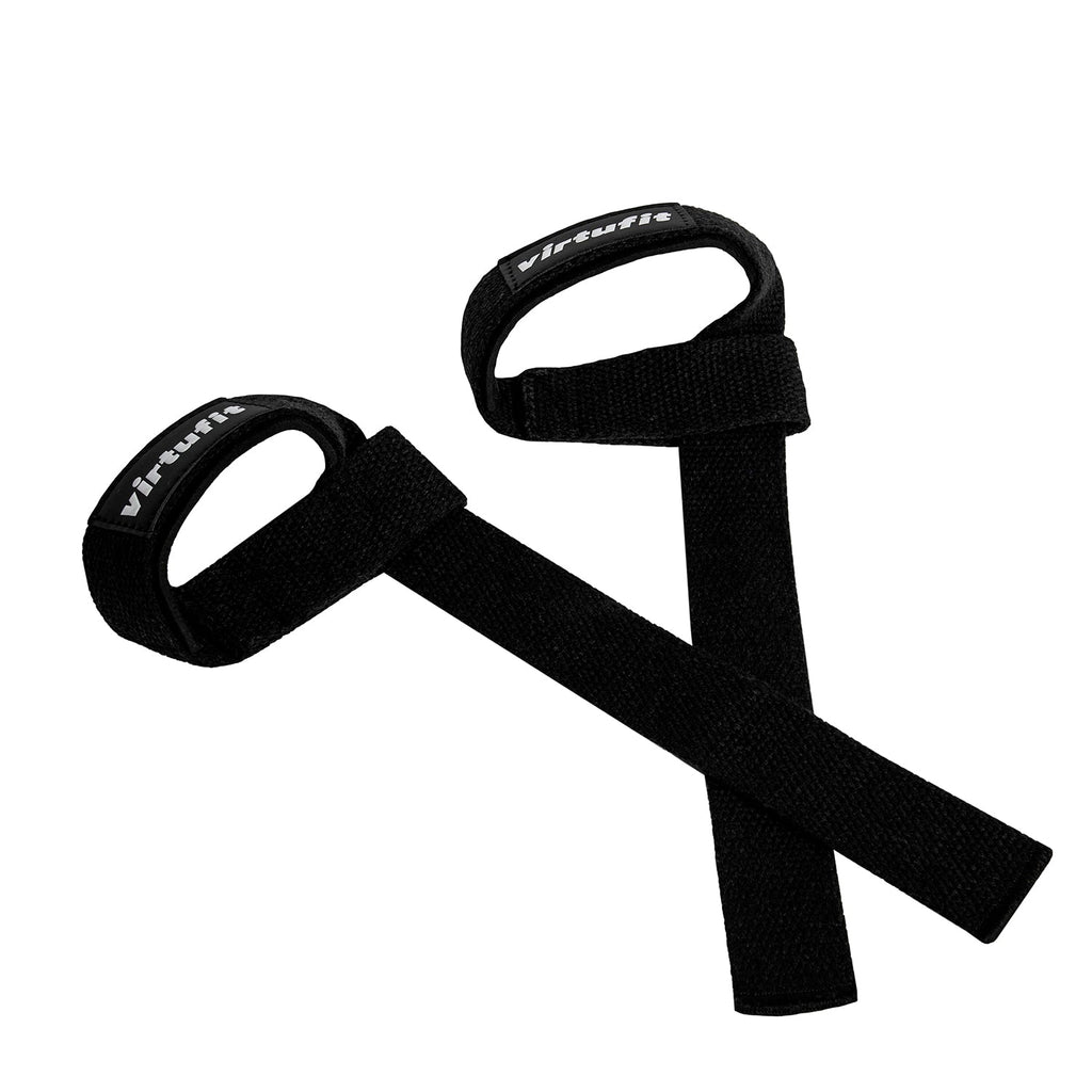 VirtuFit Padded Lifting Straps - Katoen - Zwart - Tweedekans