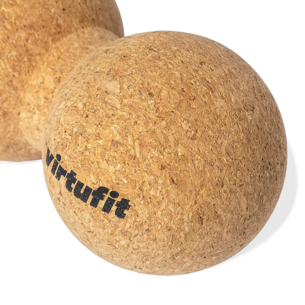 VirtuFit Premium Kurk Peanut Ball - Dual Massagebal - Ecologisch - Tweedekans