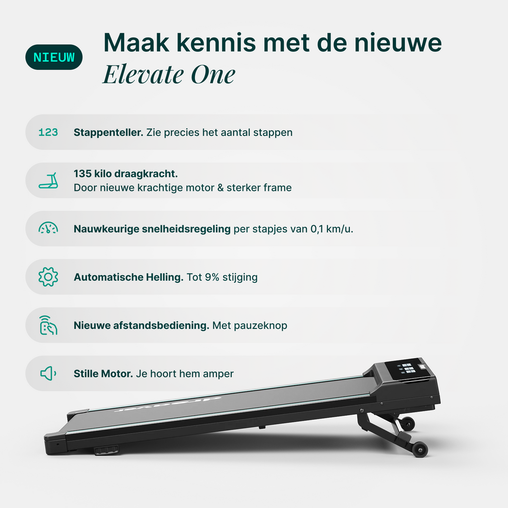 Dreaver Elevate One Walking Pad - met Stappenteller - Tweedekans