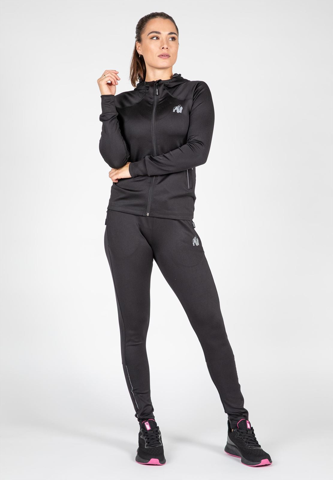Gorilla Wear Halsey Trainingsjas - Track jacket - Zwart