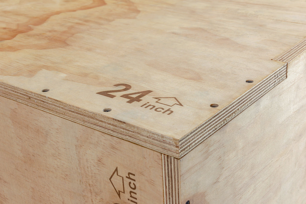 VirtuFit Houten Plyo Box 3-in-1 - Groot - 50 x 60 x 75 cm - Tweedekans