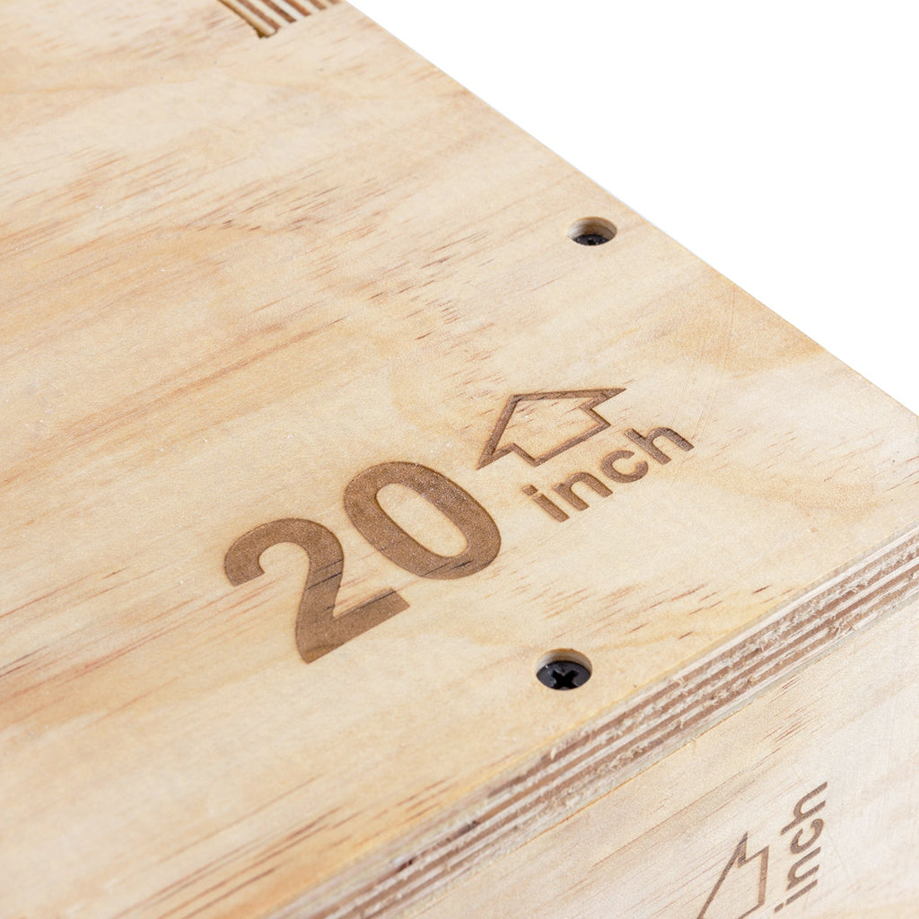 VirtuFit Houten Plyo Box 3-in-1 - Groot - 50 x 60 x 75 cm - Tweedekans