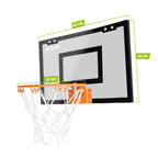VirtuFit Pro Mini Basketbalbord met 2 Ballen en Pomp - Zwart - Tweedekans