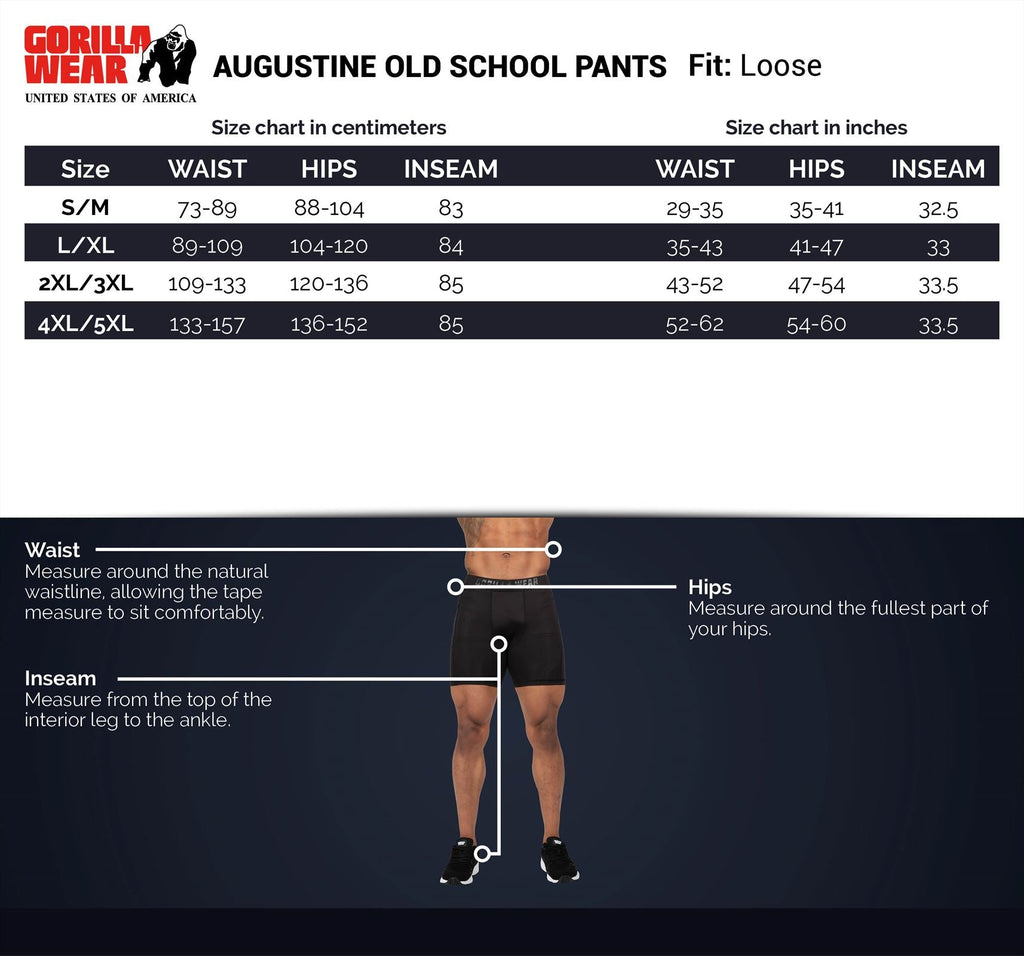 Gorilla Wear Augustine Old School Trainingsbroek - Grijs