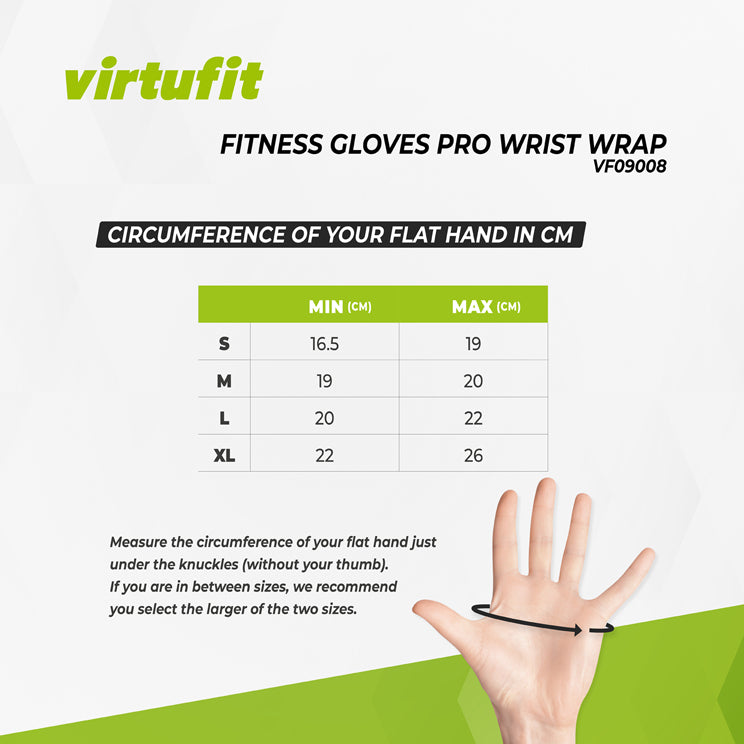 VirtuFit Fitnesshandschoenen Pro met Wristwrap - Tweedekans