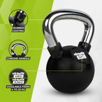 VirtuFit Kettlebell - Rubber/Chroom - 8 kg - Tweedekans