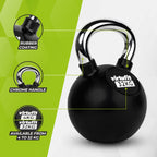 VirtuFit Kettlebell - Rubber/Chroom - 32 kg - Tweedekans