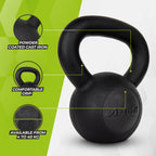 VirtuFit Kettlebell Pro - Kettle Bell - Gietijzer - 8 kg - Tweedekans