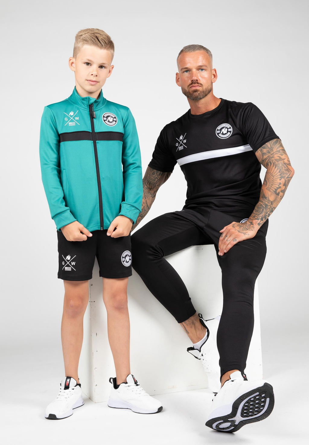 Gorilla Wear Vernon Kids Korte Broek - Track Shorts - Zwart