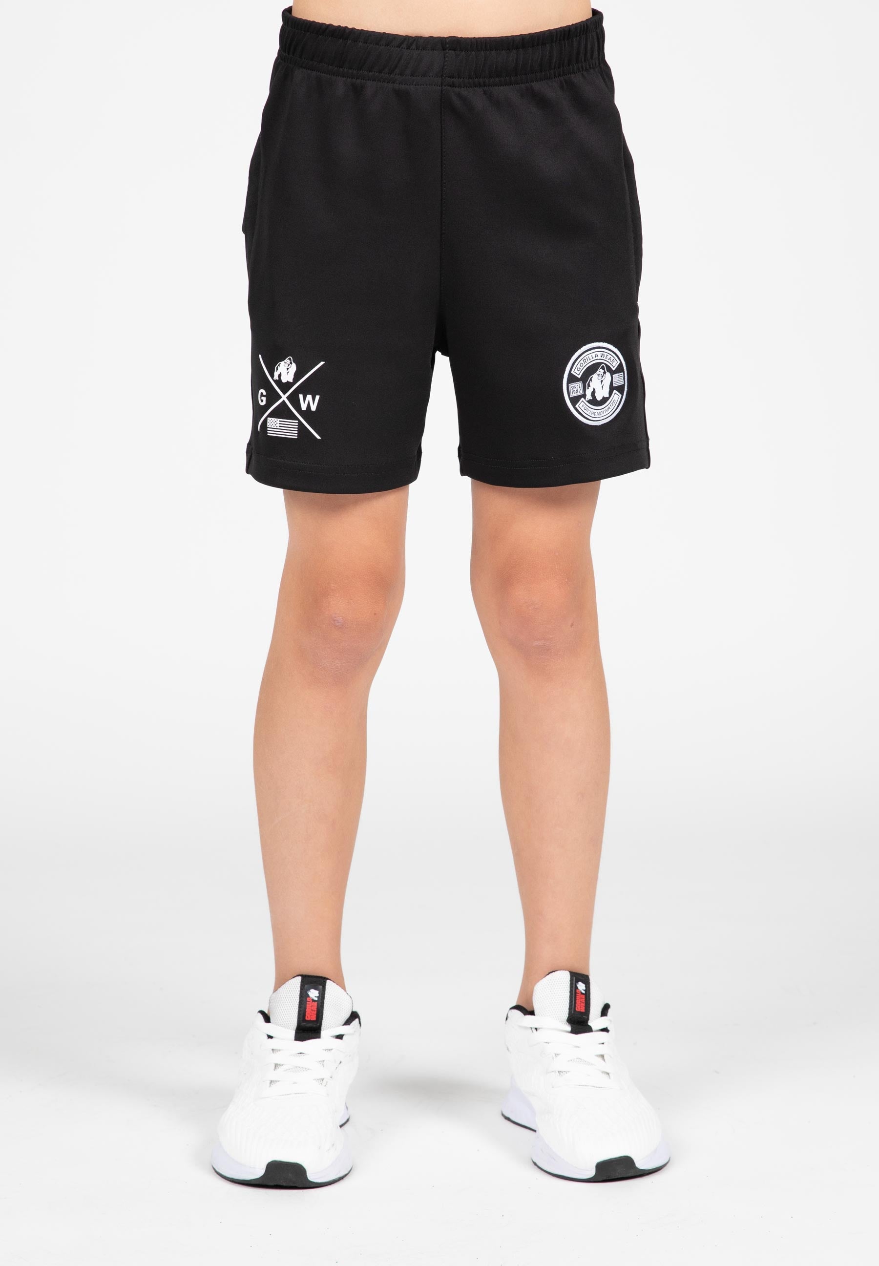Gorilla Wear Vernon Kids Korte Broek - Track Shorts - Zwart