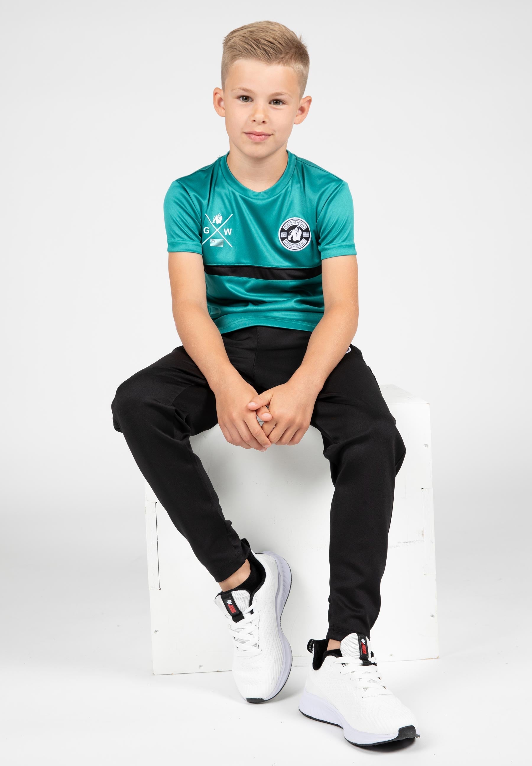 Gorilla Wear Vernon Kids T-shirt - Groen/Blauw
