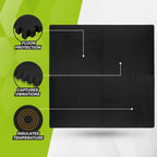 VirtuFit Fitness Puzzelmat – 4-delige Vloermat – 120×120 cm – Zwart - Tweedekans