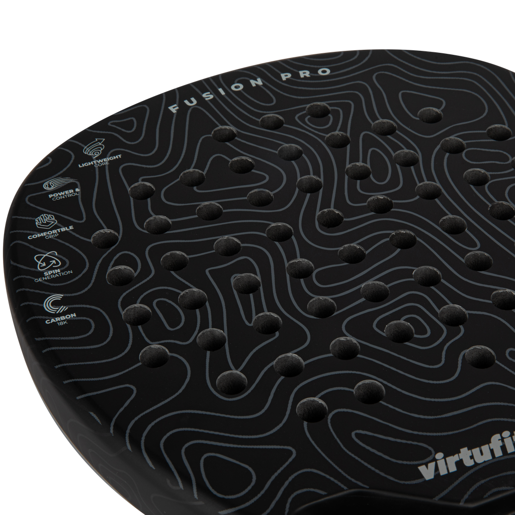 VirtuFit Fusion Pro Padel Racket - Zwart - Grijs - Tweedekans