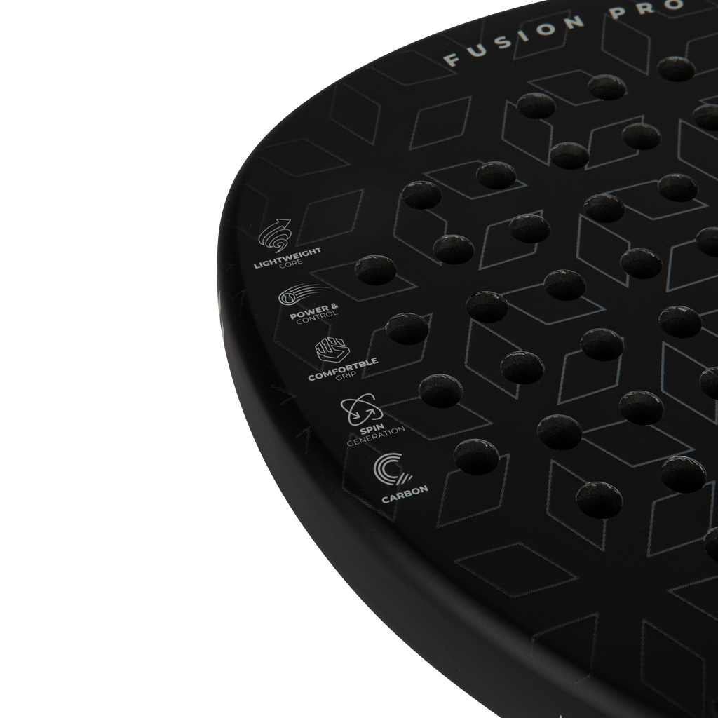 VirtuFit Fusion Pro Padel Racket - Zwart - Silver - Tweedekans