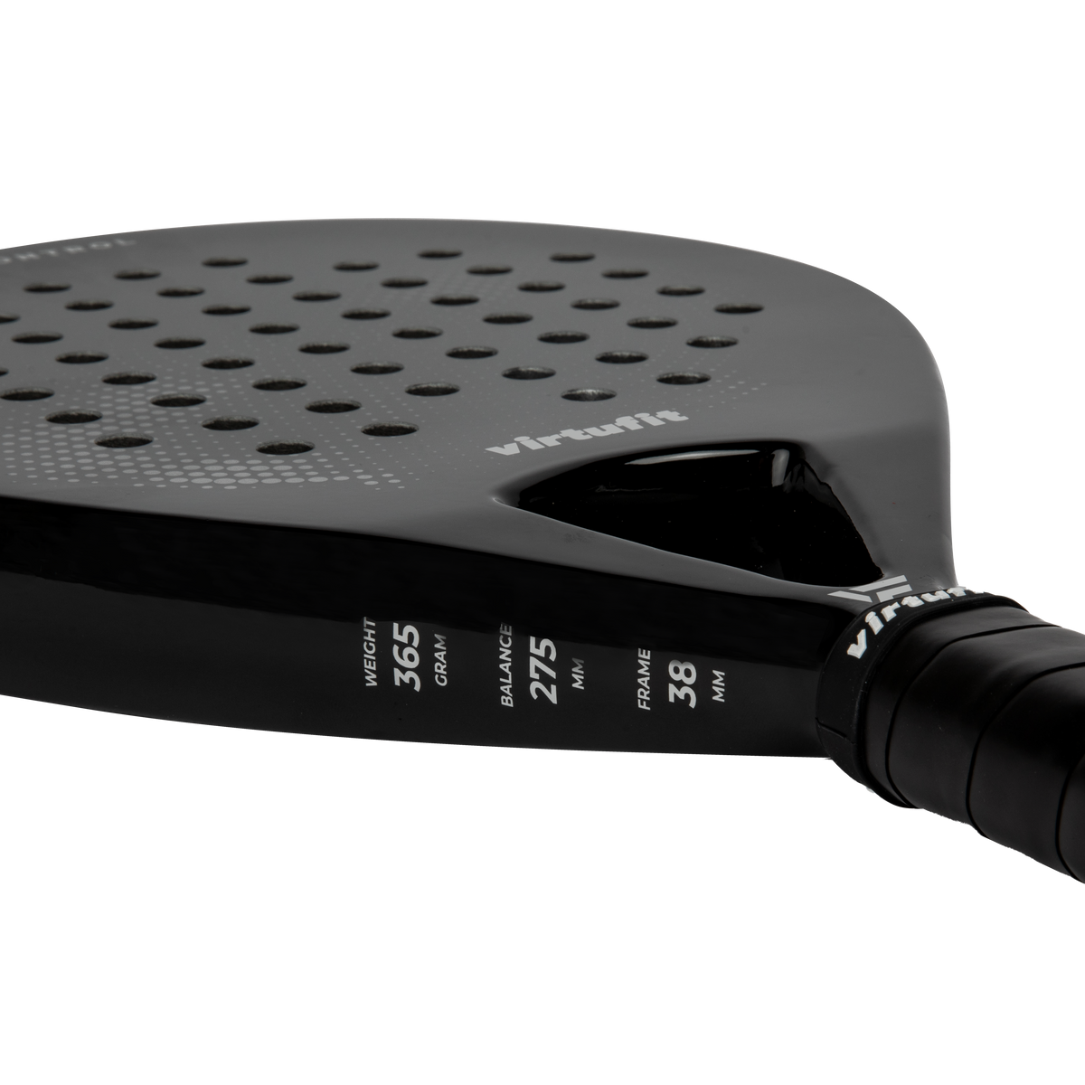 VirtuFit Control Padel Racket - Zwart - Grijs - Tweedekans