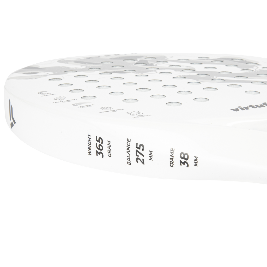 VirtuFit Hybrid Padel Racket - Wit - Grijs - Tweedekans