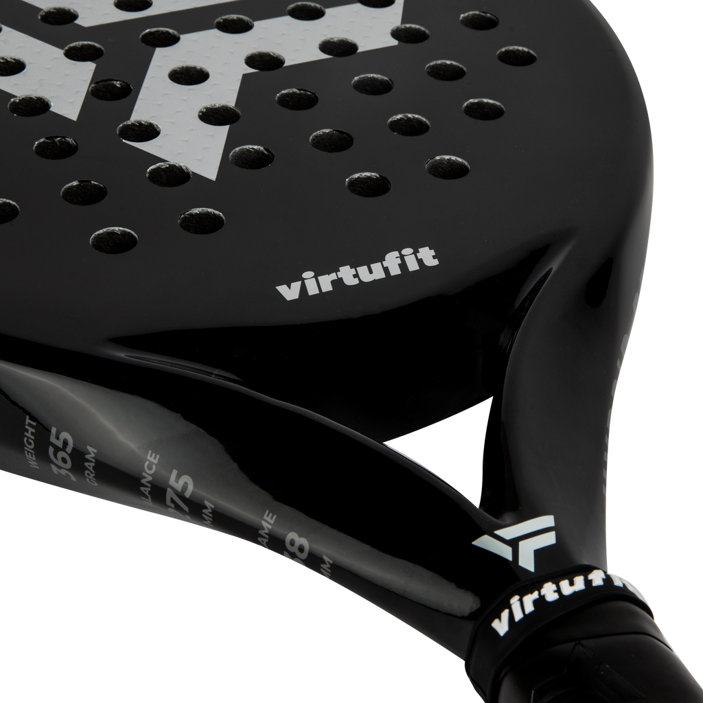 VirtuFit Hybrid Padel Racket - Zwart - Silver - Tweedekans