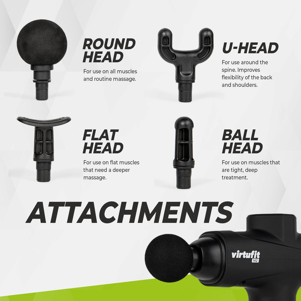 VirtuFit M2 Basic Massage Gun - 6 Opzetstukken - Tweedekans