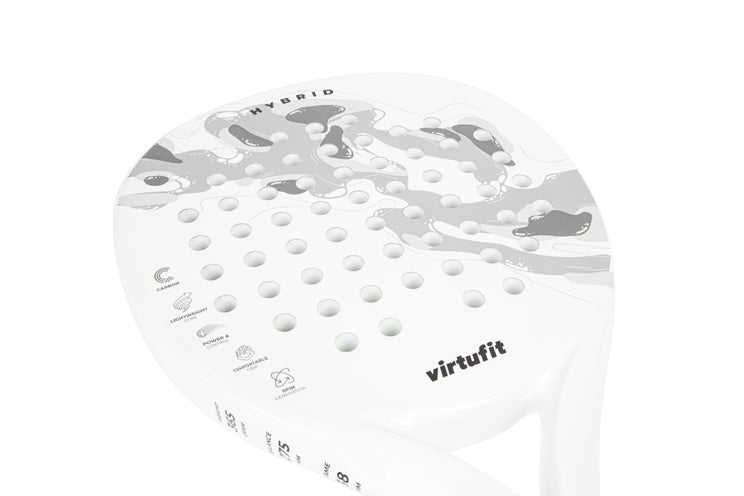 VirtuFit Hybrid Padel Racket - Wit - Grijs - Tweedekans