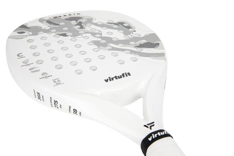 VirtuFit Hybrid Padel Racket - Wit - Grijs - Tweedekans