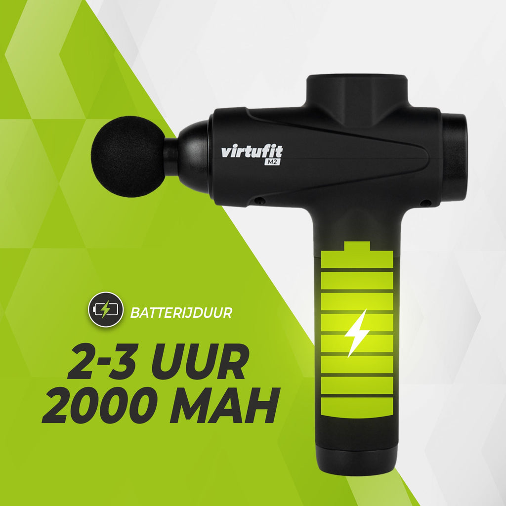 VirtuFit M2 Basic Massage Gun - 6 Opzetstukken - Tweedekans