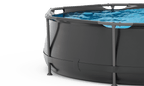 VirtuFit Rond Zwembad - Ø305 x 76 cm - Antraciet - Inclusief Filterpomp - Tweedekans