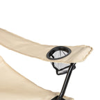 VirtuFit Campingstoel opvouwbaar met voetsteun - Strandstoel - Beige - Set van 2 - Afbeelding 9