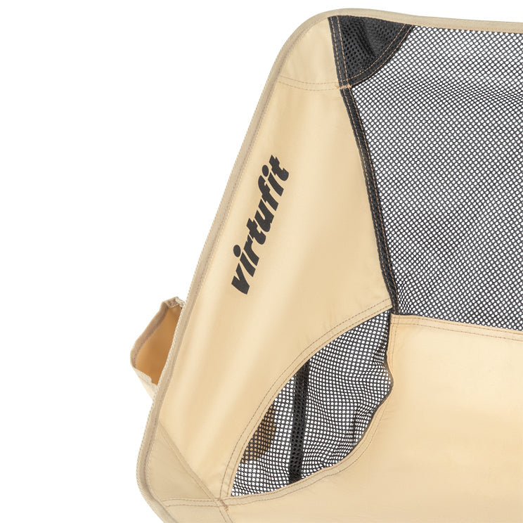 VirtuFit Camping Stoel Compact - Opvouwbaar - Beige - Set van 2