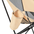 VirtuFit Camping Stoel Compact - Opvouwbaar - Beige - Set van 2